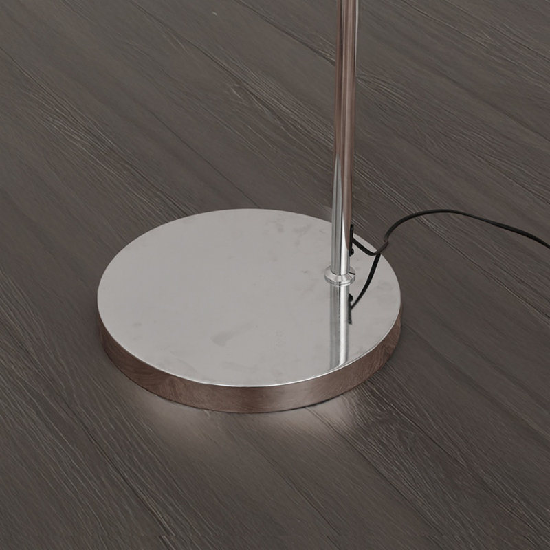 75 inch modern arched floor lamp with metal lampshade and weighted marble base