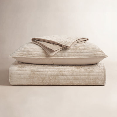 Luxe Velvet Channel Quilt Set