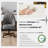 Swivel-Tilt Caster Casual Dining Chair in Fonzo Marble with Walnut-429694140