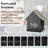 Digital House-Shaped Alarm Clock with Temperature Display & White LED Dimmer-1959033450