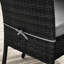 Ensemble repas pour 4 personnes Romo Classic - Table en verre et chaises en rotin PE-780894336
