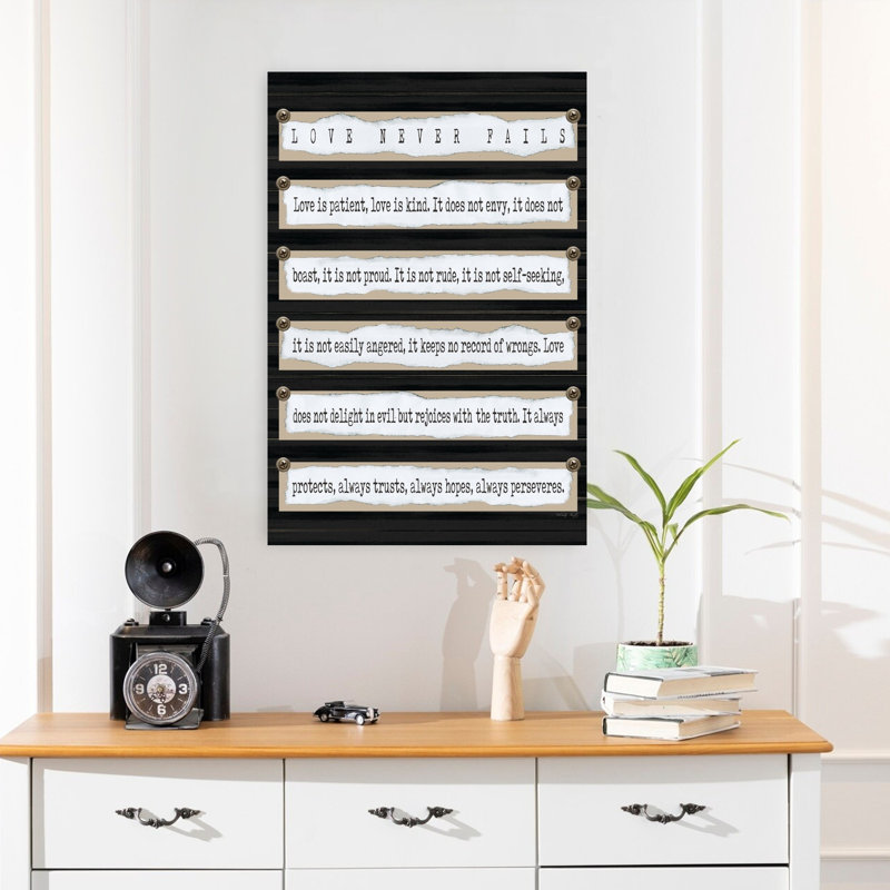 Love Never Fails I Abstract Contemporary Wall Art Print, 60.96cm H x 40.64cm W