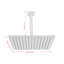 Grande pomme de douche à pluie en acier inoxydable 304 - Remplacement parfait pour votre pomme de douche