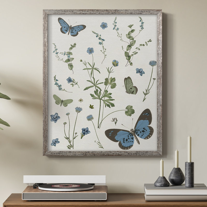 Botanical Page I Framed Print - Solid Wood, 11" H x 9" W