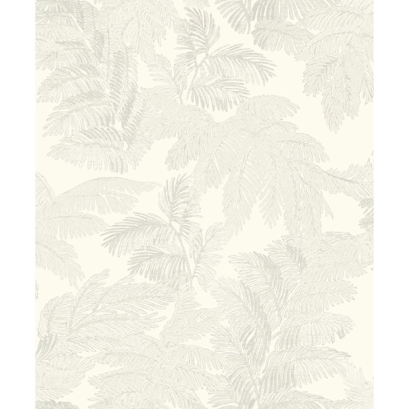 Pemberville 10.05m x 53cm Textured Wallpaper Roll, Cream