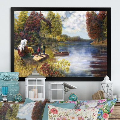 " Fishing Day By The Lake "