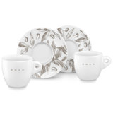 Contemporary Cappuccino Cups, Set of 2