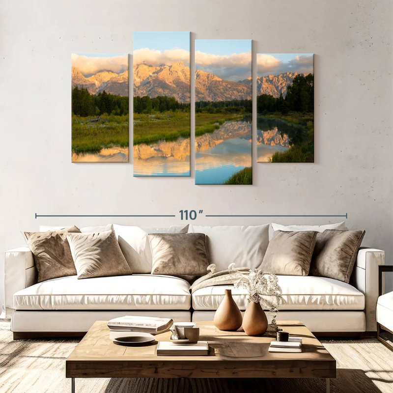 Alvord Grand Teton Schwabacher Landing, H 54 po x l 84 po
