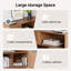  Armoire de rangement 39,3 po Mid-Century avec rangement, pieds en bois massif noyer-717951398