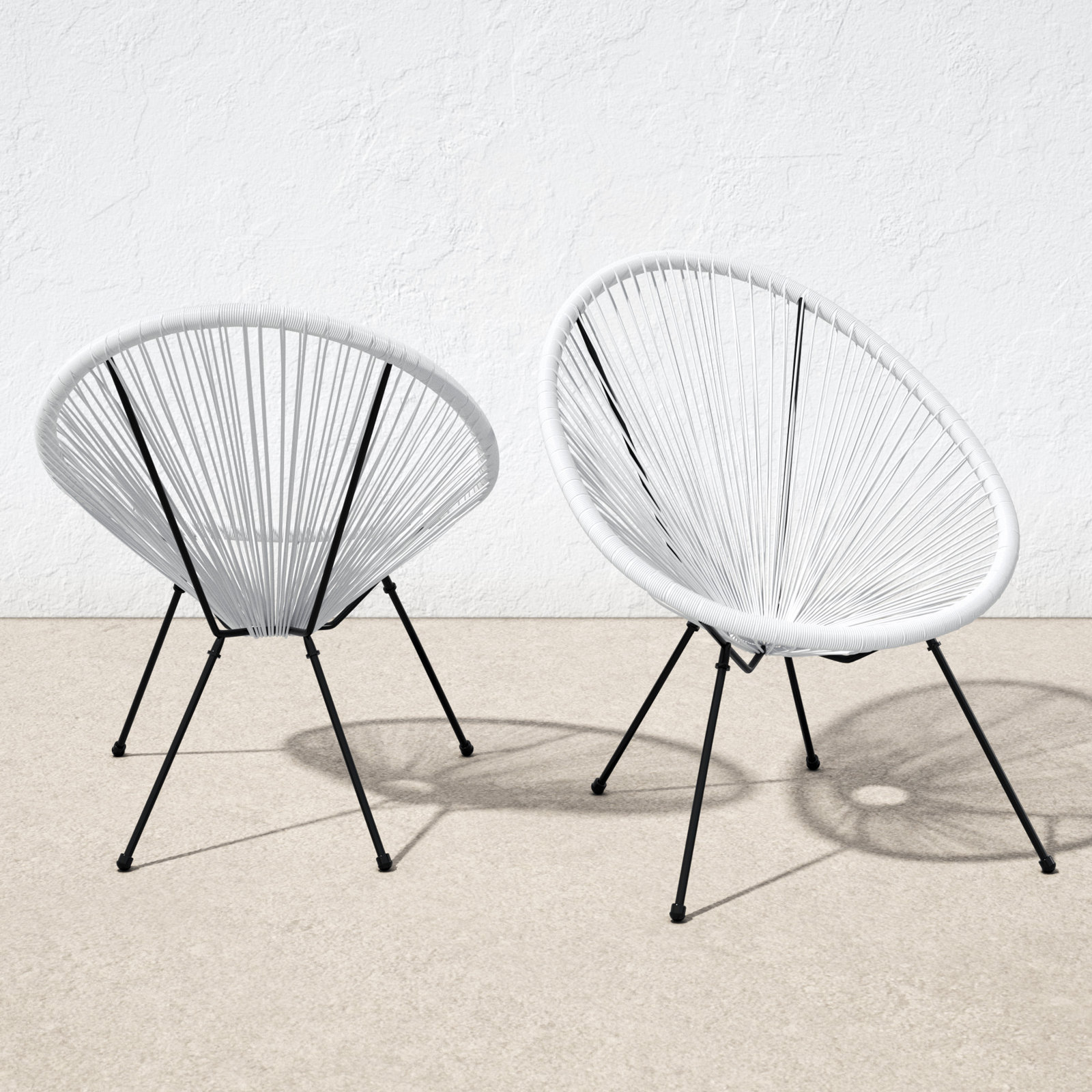 Patio Lounge Chair, White