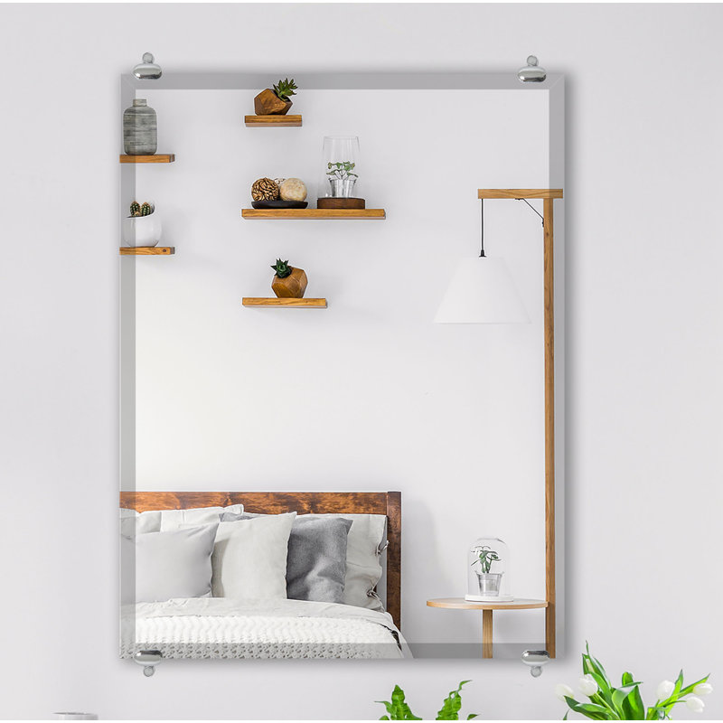 Miroir biseauté sans cadre Mansell, H 36 po x l 18 po