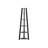 Modern Home Bookcase - 71 Inch Tall, Grey And Black Laminate Contemporary Bedroom 5 Levels,