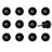 Aintzane Handpainted 1 1/2" Diameter Round Knob Multipack