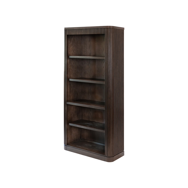 Passerine Executive Open Bookcase, Fully Assembled, Brown