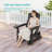Glider Adirondack Chair with 3-Position Adjustable Backrest, Smooth Motion Chair for Patio, Wood-Like HDPE Outdoor Seating for Patio, Pool, and Yard-542004071
