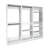 Prosper White Freestanding Walk In Wood Closet System