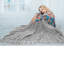 Jeté en chenille pour canapé-lit, carreaux Buffalo écossais noir et blanc, 60 x 80-94571967-94571969-94571979