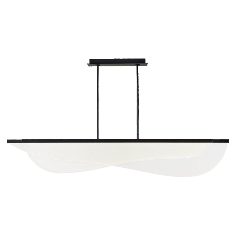 Nyra 12 - Light LED Pendant, Nightshade Black
