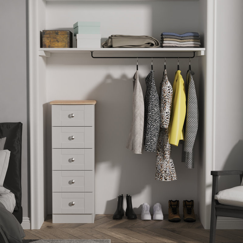Ondrasek 40cm W Manufactured Wood Bedside Table, Grey
