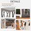 Table d'appoint extérieure en aluminium l 20 po avec rangement à 2 niveaux