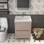 Meuble-lavabo simple 23,5 po avec plateau Laverock-832213096