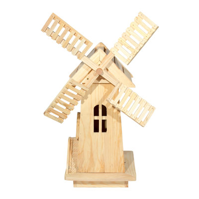 Danette Kiln-Dried Wooden Lawn Windmill