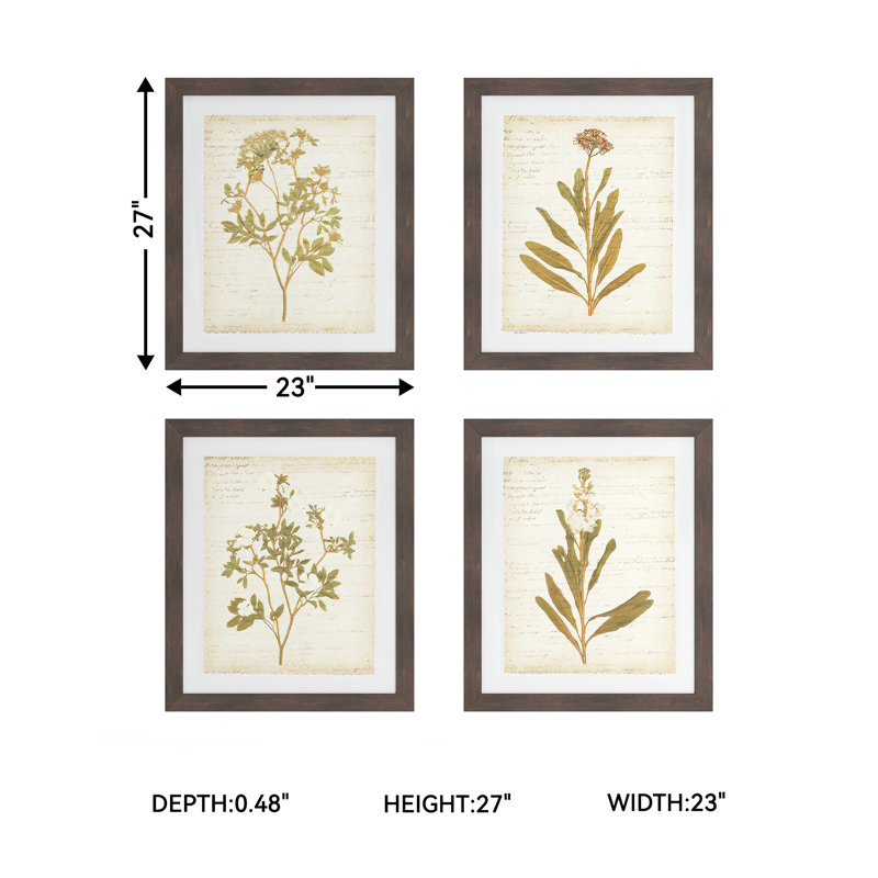 " Plants " 4 - Pieces