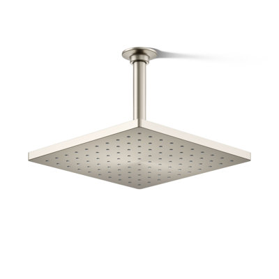 Honesty 10" Single-Function Wall or Ceiling-Mount Square Rainhead, Square Rain Showerhead 1.75 GPM
