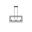 Luminaire suspendu rectangulaire 3 lumières-2078897188