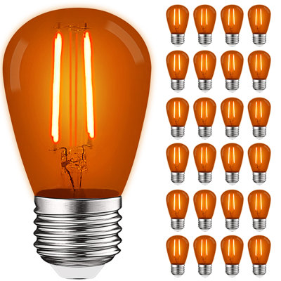 Guirlande lumineuse 0,5 W à DEL S14 de 0,5 W, culot moyen (standard) E26