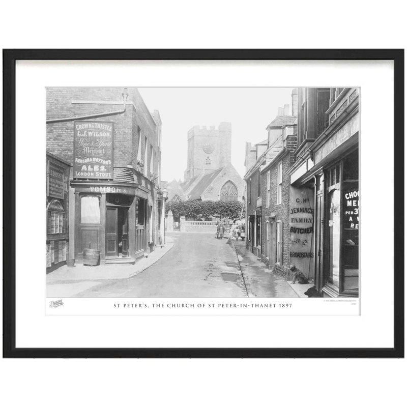 St Peter's, The Church Of St Peter-in-Thanet 1897 by Francis Frith - Single Picture Frame Print, 28cm H x 36cm W x 2.3cm D