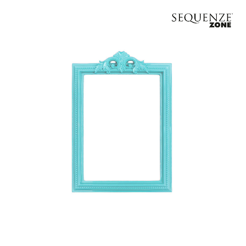 Embossed Picture Frame, Aquamarine