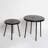 2-Pack Solar Powered LED Side Table Set for Outdoor Indoor Use