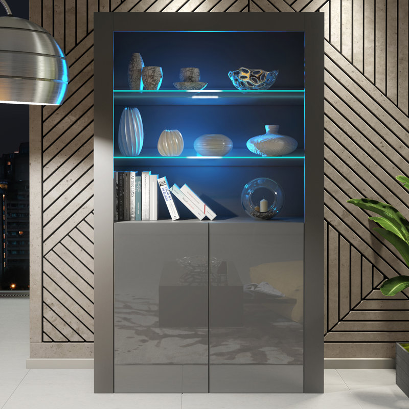 Aristil Display Cabinet, Grey