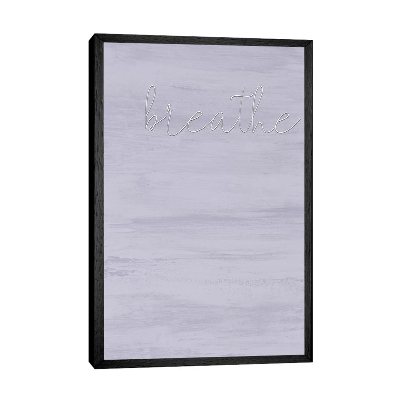 Breathe by Kimberly Allen - Print on Canvas, 101.6cm H x 66.04cm W x 3.81cm D, Black Framed