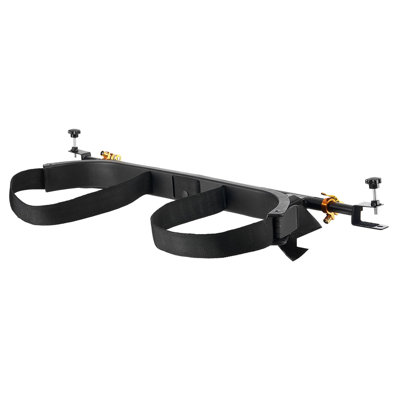 Porte-sac de golf, 53,9 x 7,7 x 2,4 po, compatible avec la plupart des sièges arrière de 2 + 2 voiturettes de golf avec tubes carrés de 1,2 po, chariots de siège arrière réglables avec sangle, aucun perçage requis