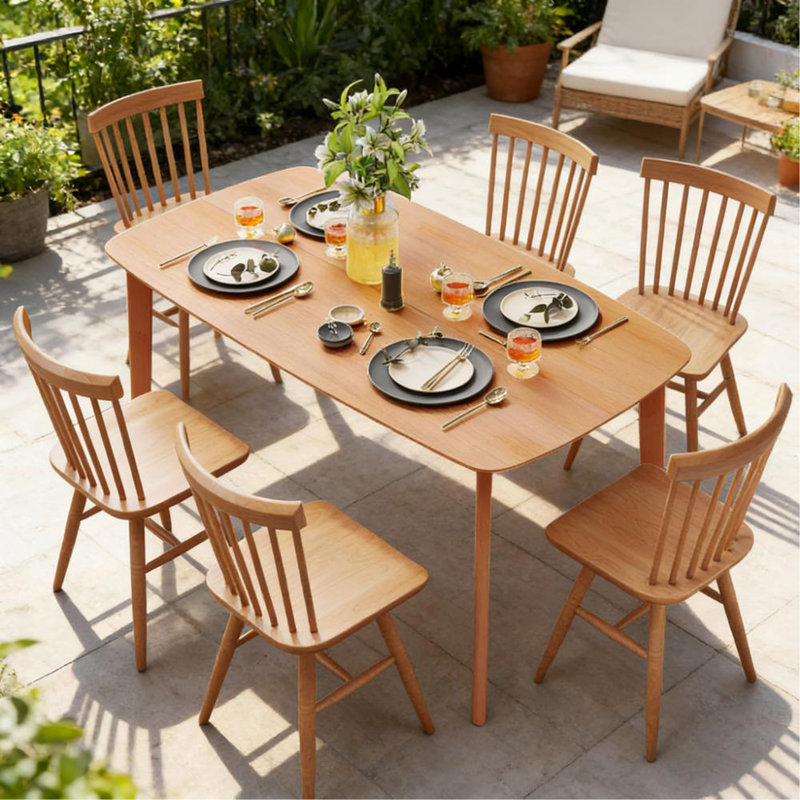 Nordic Style Rectangular Kitchen Table