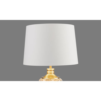 35cm Hessian Linen Empire Table Lamp Shade