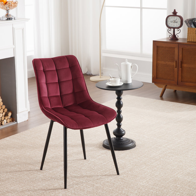 Chattooga Upholstered Dining Chair, Burgundy
