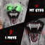 Halloween squelette loup-garou animatronique avec yeux lumineux