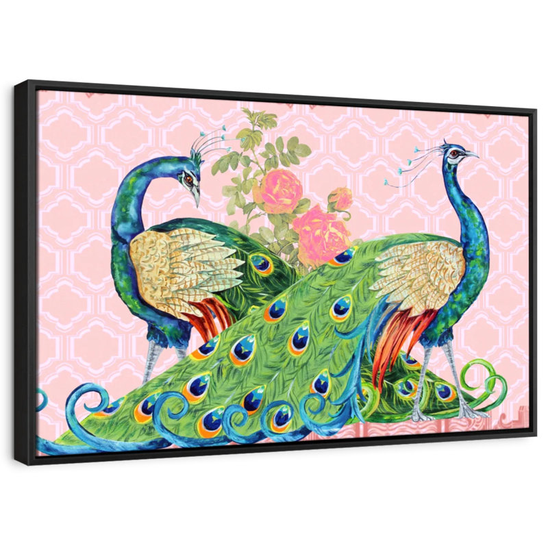 «Peacock Parade», reproduction sur toile, H 17 po x l 25 po
