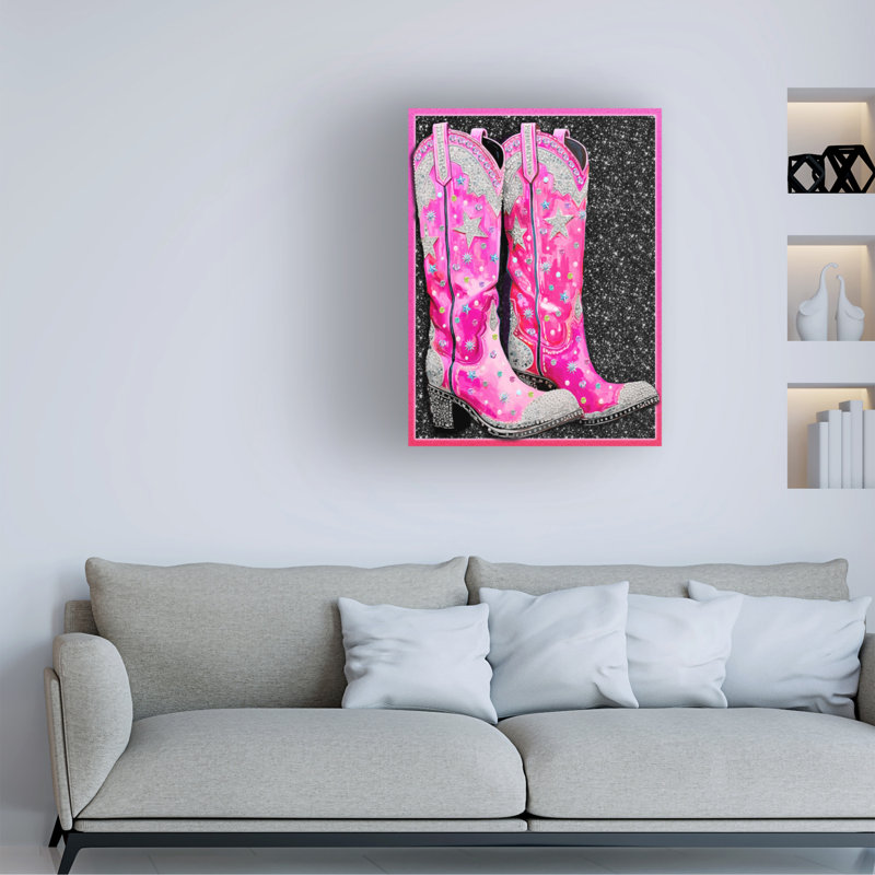 Art sur toile noire Jess Stempel, H 19 po x l 14 po