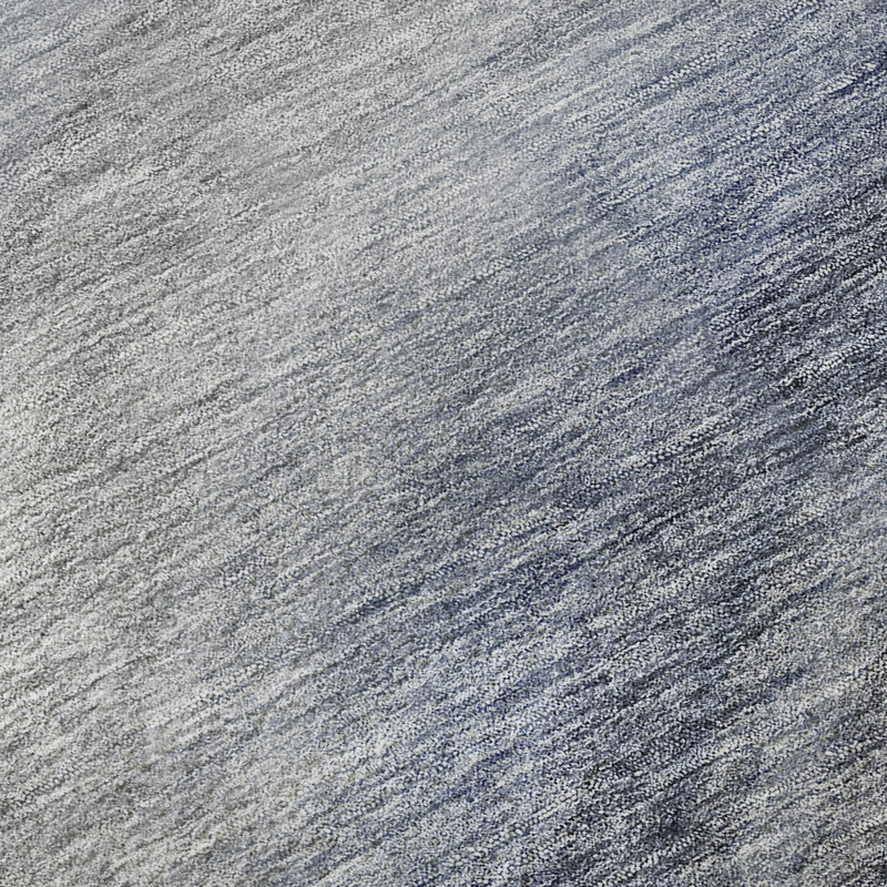 Tapis bleu Cerrito AMF584 lavable à la machine de qualité supérieure, Rectangle 10 pi x 14 pi
