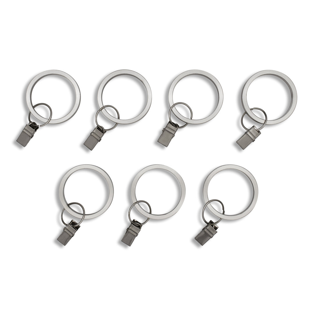 Metson Drapery Clip Curtain Rings (Set of 7) Darby Home Co 
