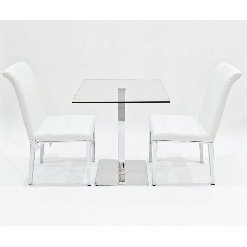Derose 2 - Person Dining Set, White