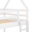 Lit simple superposé au-dessus d'un lit bas blanc, semblable à une maison - Conception de maison ferme et efficace sans effort