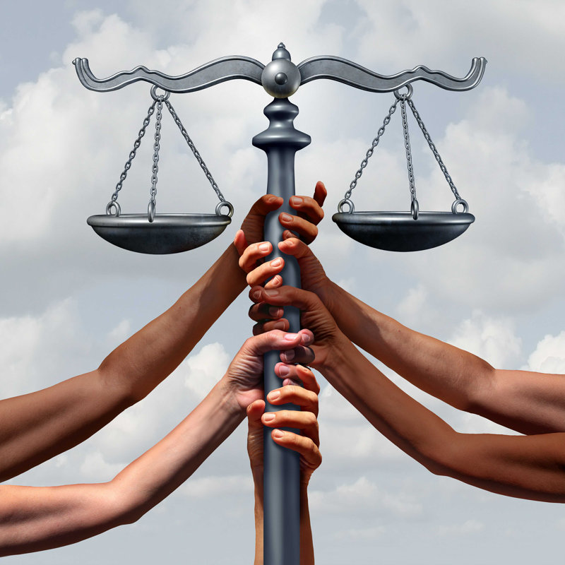 Justice and Law - Photographie sur toile tendue, H 12 po x l 12 po
