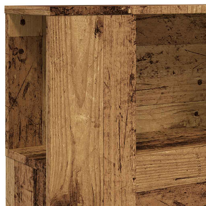Melby Headboard Cabinet, Single (3'), Old Wood