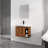 Wall-Mounted Bathroom Vanity with Ceramic Sink