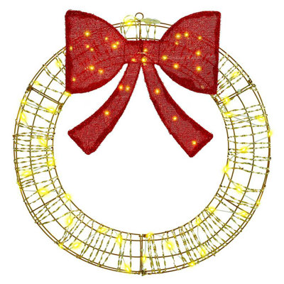 vidaXL Wreath with 80 LEDs PET